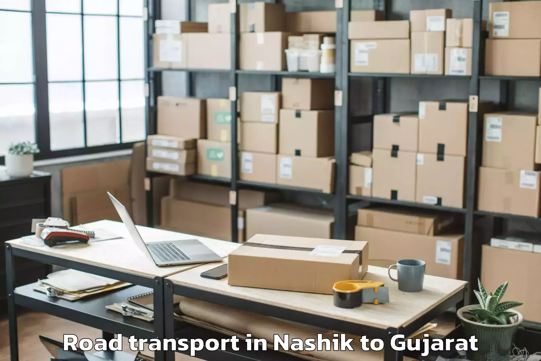 Top Nashik to Khedbrahma Road Transport Available